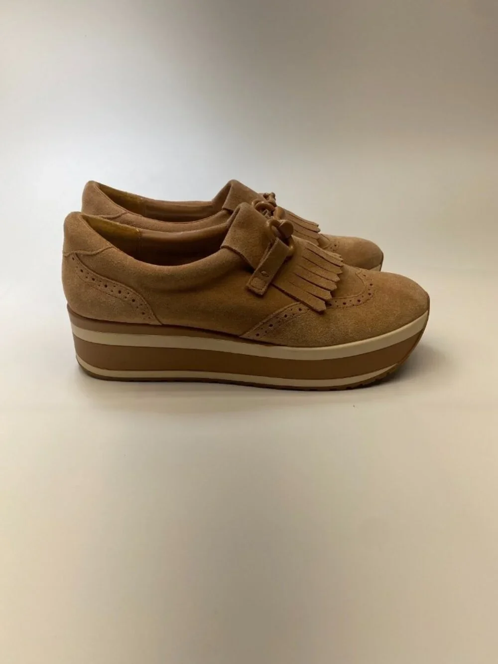 Dolce Vita Women Jhax Toffee Suede Platform Loafer Sneaker Sz 9.5